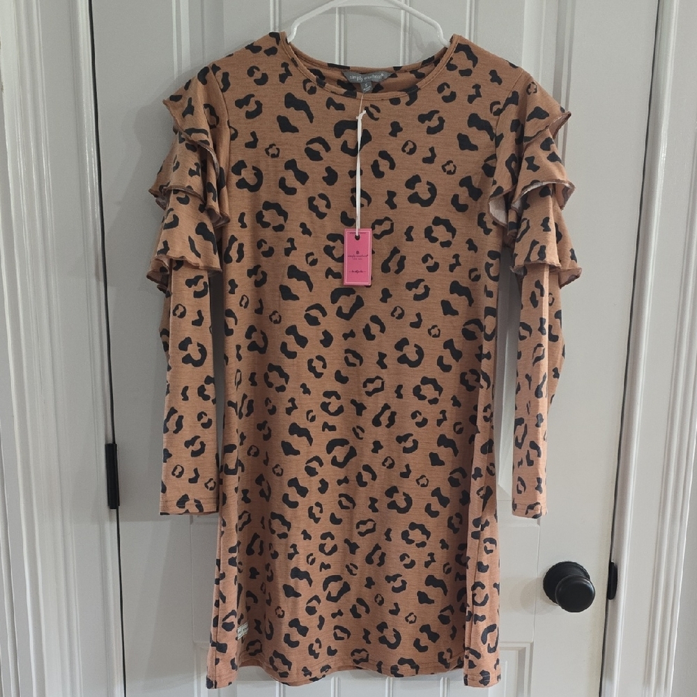 Simply Southern Women's Leopard Print Dress Small NWT